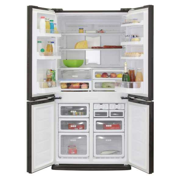 Холодильник sharp sj-fp97vbk (черный, покрытие дверей стекло) купить от 108490 руб в екатеринбурге, сравнить цены, отзывы, видео обзоры и характеристики - sku13682