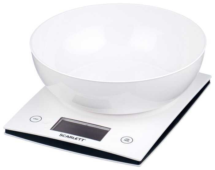 Sc - ks57b10 весы кухонные электронные scarlett sc-ks57b10 макс.вес:5кг белый