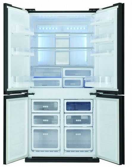 Холодильник sharp sj-fp97vbk (черный, покрытие дверей стекло) купить от 108490 руб в екатеринбурге, сравнить цены, отзывы, видео обзоры и характеристики - sku13682