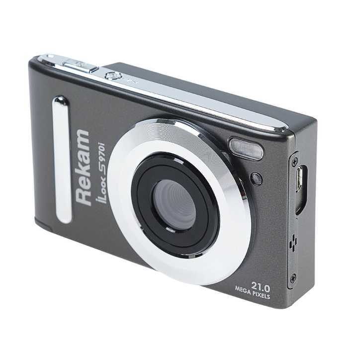 Цифровой фотоаппарат rekam ilook s970i (серый)