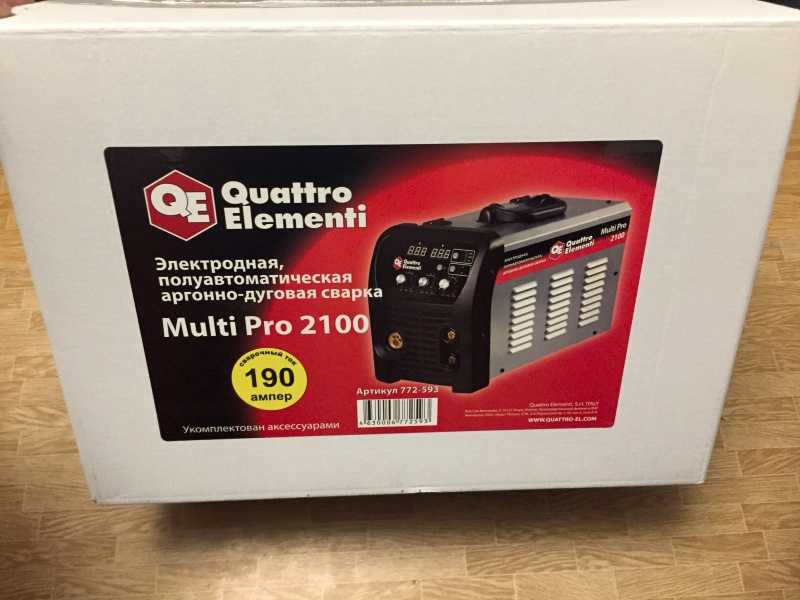 Отзывы о сварочный аппарат quattro elementi multipro 2100 стоит ли покупать сварочный аппарат quattro elementi multipro 2100